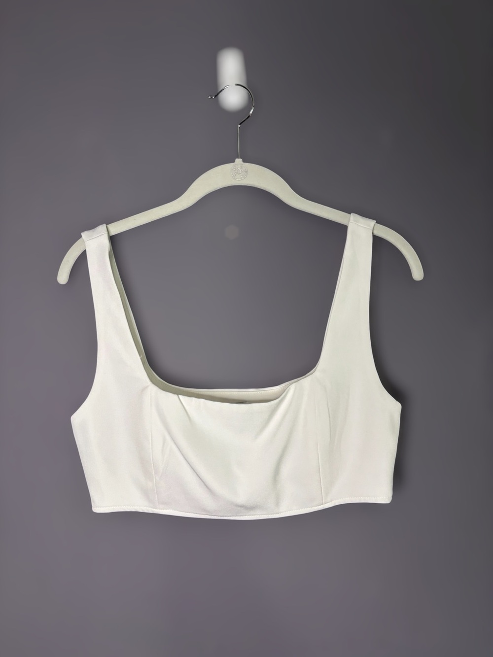 Princess Polly White Square Neck Crop Top 6